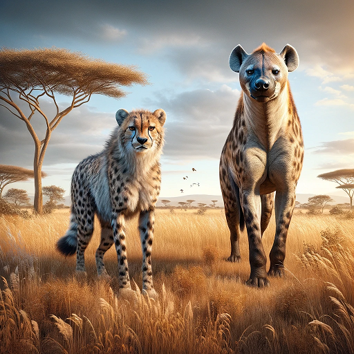 cheetah vs hyena size