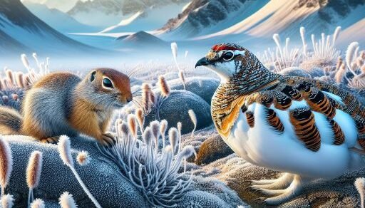 Arctic Ground Squirrel vs. Ptarmigan