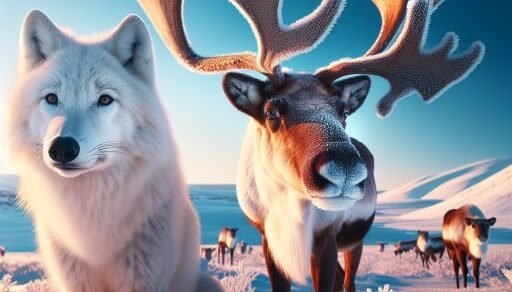 Arctic Wolf vs. Caribou