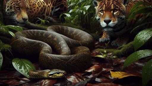 Bushmaster Snake vs. Jaguar