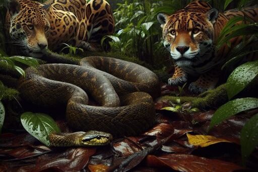 Bushmaster Snake vs. Jaguar