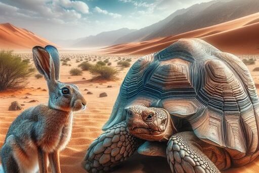 Desert Tortoise vs. Desert Hare