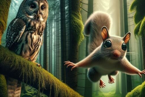 Forest Owl vs. Flying Squirrel