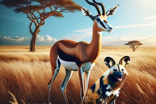 Gazelle vs. African Wild Dog
