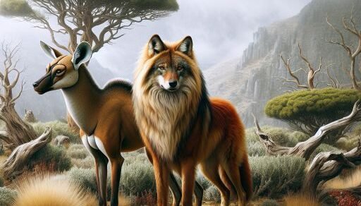 Gelada vs. Ethiopian Wolf