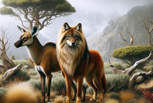 Gelada vs. Ethiopian Wolf