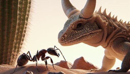 Horned Lizard vs. Ant