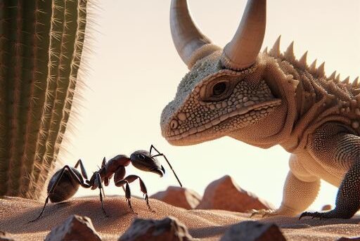 Horned Lizard vs. Ant