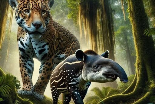 Jaguar vs. Tapir
