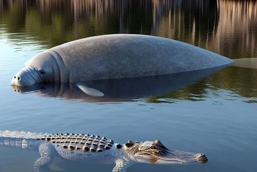 Manatee vs. Alligator