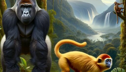 Mountain Gorilla vs. Golden Monkey