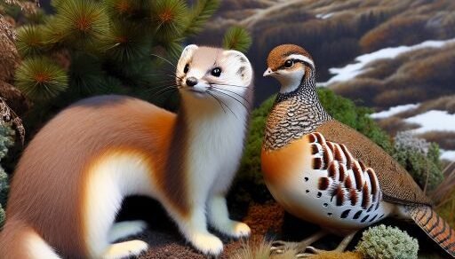 Mountain Weasel vs. Partridge