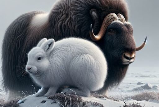 Musk Ox vs. Arctic Hare