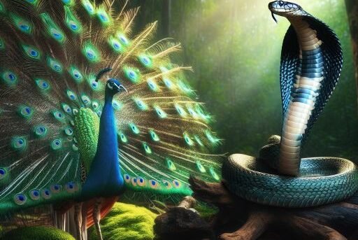 Peacock vs. King Cobra