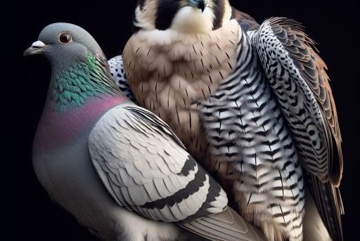 Peregrine Falcon vs. Pigeon