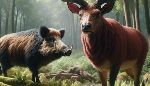 Red Deer vs. Wild Boar
