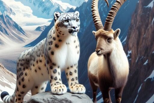 Snow Leopard vs. Ibex