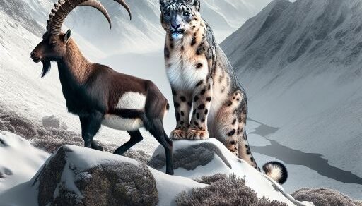 Tahr vs. Snow Leopard