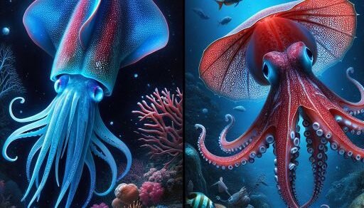 Select Vampire Squid vs. Dumbo Octopus Vampire Squid vs. Dumbo Octopus