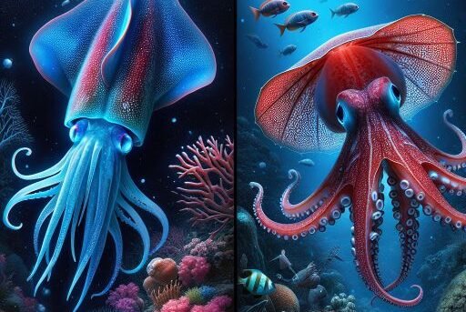 Select Vampire Squid vs. Dumbo Octopus Vampire Squid vs. Dumbo Octopus