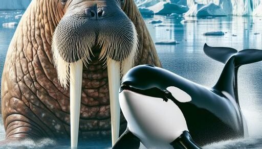 Walrus vs. Killer Whale (Orca)