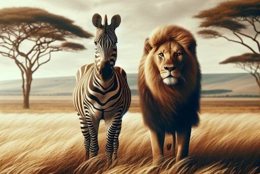 lion vs zebra